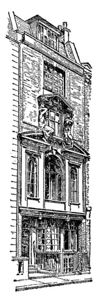 建築家ウィリアム バターフィールドによって設計されたマーガレット ストリート教会は オックスフォード ストリートに近いフィッツロイのマーガレット ストリートの北側に位置する ロンドンの聖公会教会の1年生です — ストックベクタ