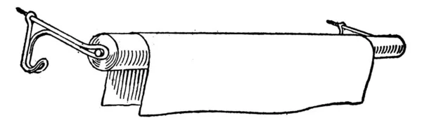 Полотенцесушитель Представляет Собой Инструмент Ванных Комнатах Раковинами Используемыми Подвешивания Полотенца — стоковый вектор