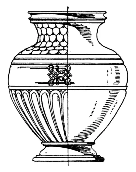 Italský Renesanční Design Keramiky Století Typicky Používaný Pohřebních Obřadech Jako — Stockový vektor