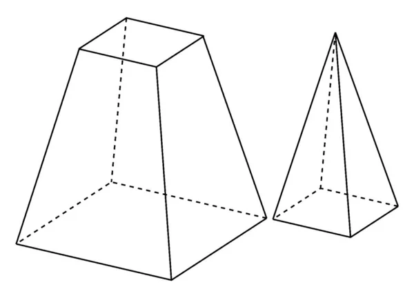 Montrant Deux Formes Rectangulaires Regardant Comme Est Dans Ensemble Mais — Image vectorielle