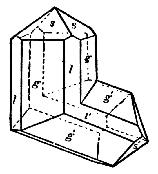 氧化锡一种氧化锡矿物质 Sno2 一般不透明 但在薄晶体中半透明 它的光泽和多晶面产生了一个理想的宝石 锡石是当今锡矿的主要矿石 古老的线条画或雕刻图解 — 图库矢量图片