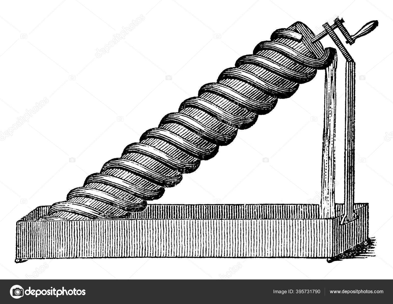 Archimedes' Water Screw Has Tube Made Either Lead Strong Leather Stock  Vector Image by ©Morphart #395731790
