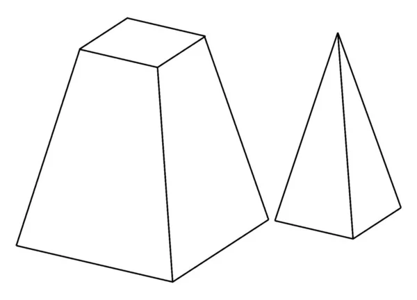 这些是两个矩形的形状 老式线条或雕刻插图 — 图库矢量图片