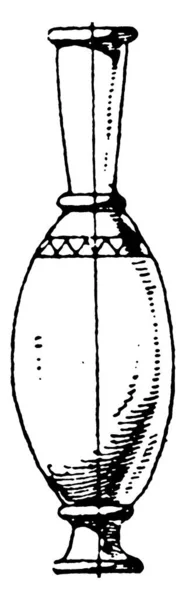 Questa Bottiglia Persiana Disegno Della Dinastia Qajar Del Xix Secolo — Vettoriale Stock