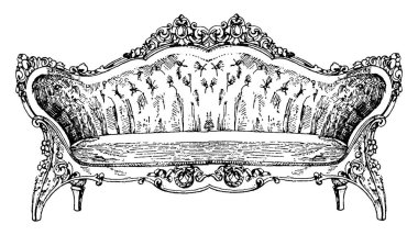 Modern kanepe simetriktir ve kolları minderlerle kaplıdır. Sadece son üç yüzyılda, klasik çizim ya da gravür çizimlerinde kullanıldı..