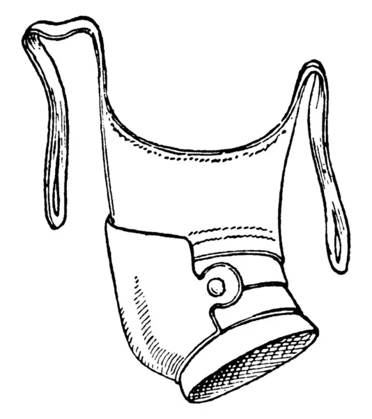 Genouillre是一种连接盔甲 用于保护战士们在旧时代使用的膝盖 — 图库矢量图片