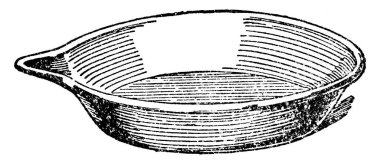 Süt tepsisi, klasik çizim ya da gravür..