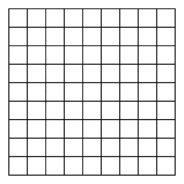 Seksen bir eşit kare, vintage çizgi çizimi veya gravür çizimi oluşturan yatay ve dikey çizgilerden oluşan şebeke deseni.