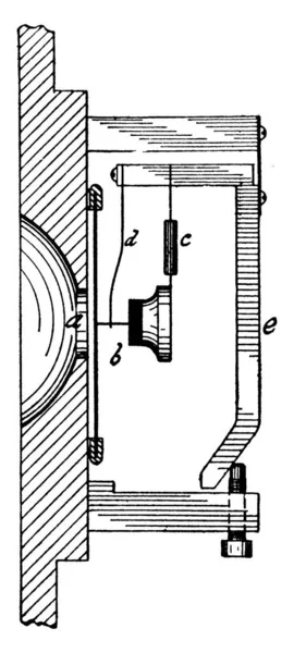 Типичное Представление Передатчика Блейка Который Используется Передачи Голоса Электрический Сигнал — стоковый вектор
