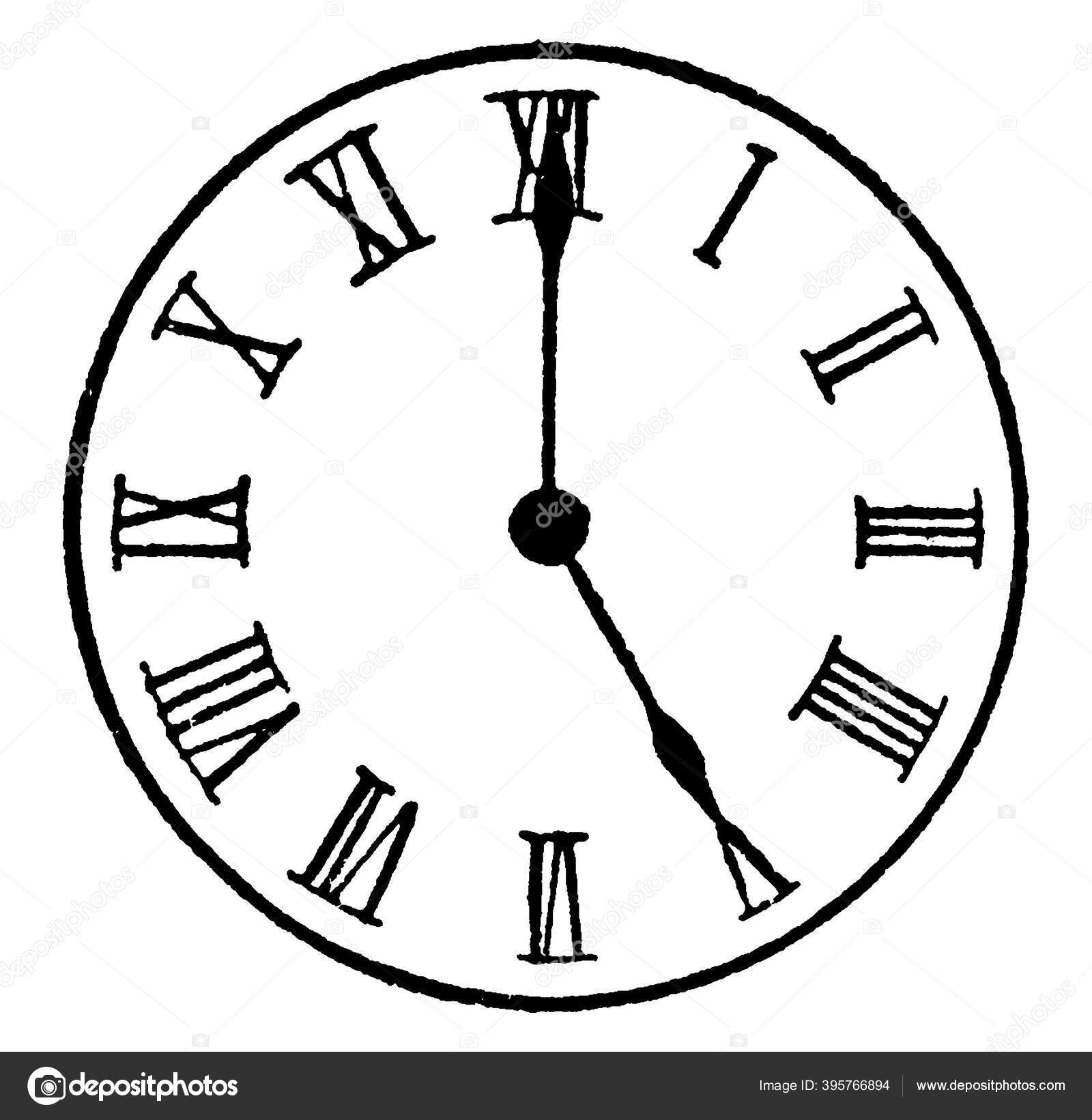 figure-showing-analogue-clock-roman-numbers-it-s-five-o-clock-clock