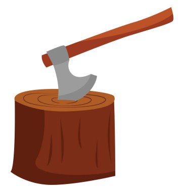 Günlük kaydı, illüstrasyon, beyaz arkaplan üzerindeki vektör