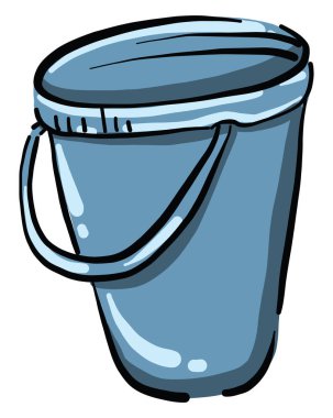 Mavi kova, illüstrasyon, beyaz arkaplan vektörü