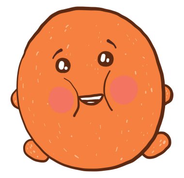 Tatlı kavun, illüstrasyon, beyaz arkaplanda vektör