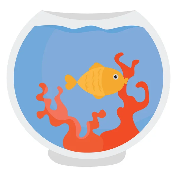 Fische Aquarium Illustration Vektor Auf Weißem Hintergrund — Stockvektor