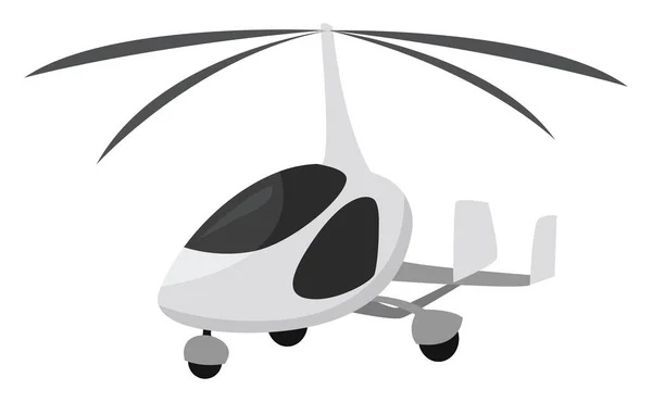 Weißer Hubschrauber Illustration Vektor Auf Weißem Hintergrund — Stockvektor