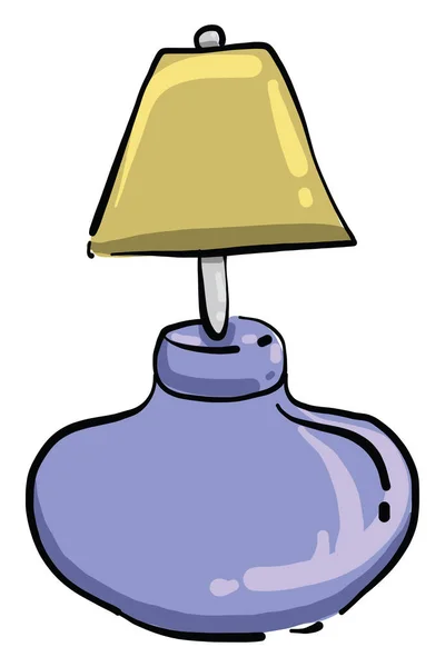 Lampă Violet Ilustrație Vector Fundal Alb — Vector de stoc