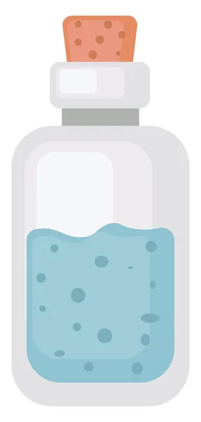 Elixir Botella Ilustración Vector Sobre Fondo Blanco — Vector de stock