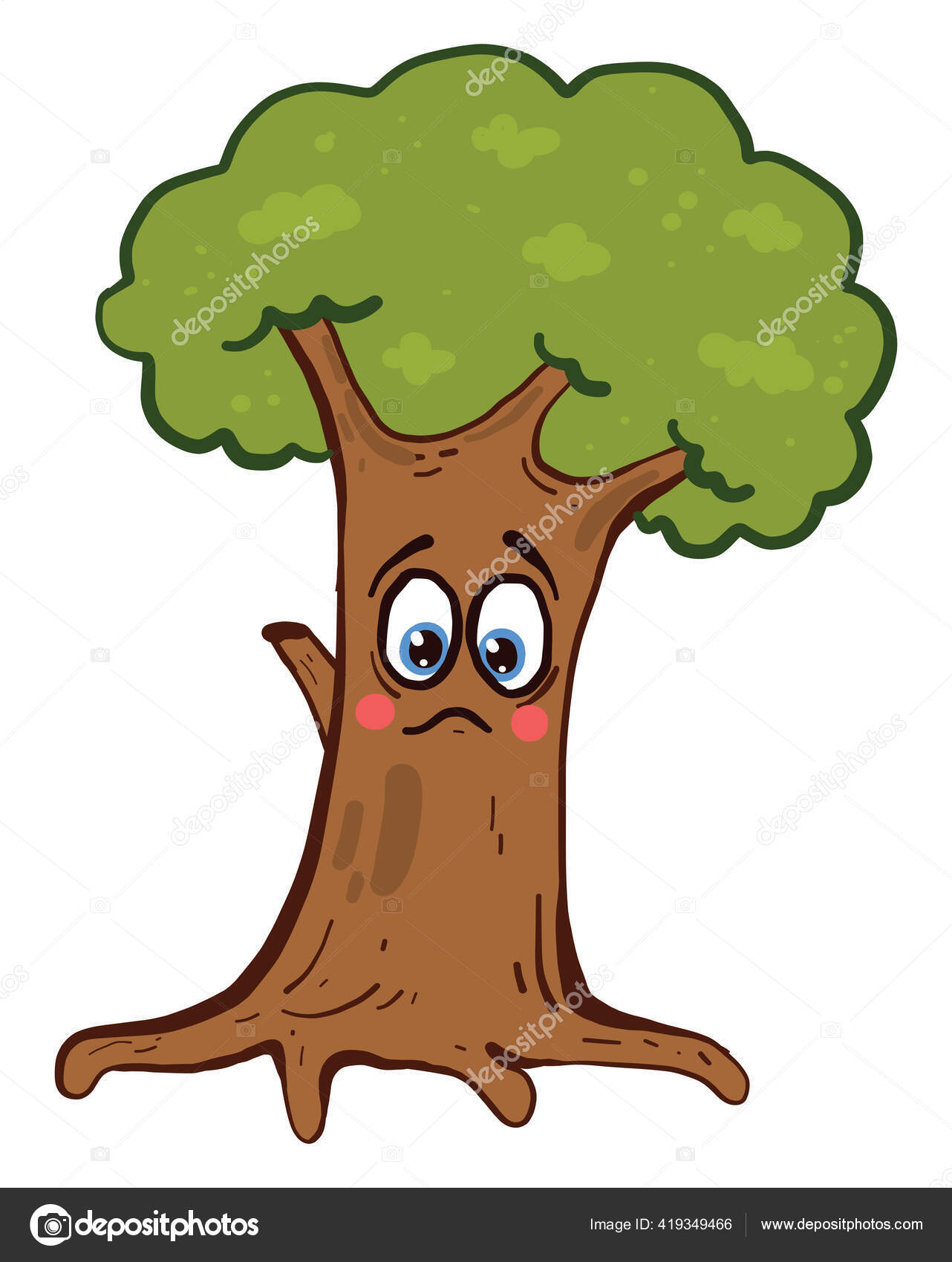 Top 131+ Cartoon tall tree
