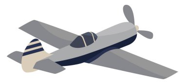 Tek kanatlı uçma, illüstrasyon, beyaz arkaplanda vektör