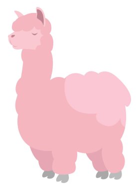 Pembe lama, illüstrasyon, beyaz arkaplanda vektör