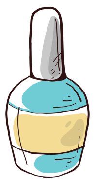 Mavi oje, illüstrasyon, beyaz arkaplanda vektör.