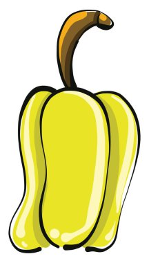 Çan biberi, illüstrasyon, beyaz arkaplanda vektör.