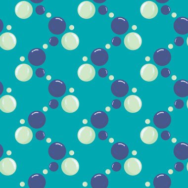 Küçük kabarcıklar, mavi arkaplanda pürüzsüz desen.