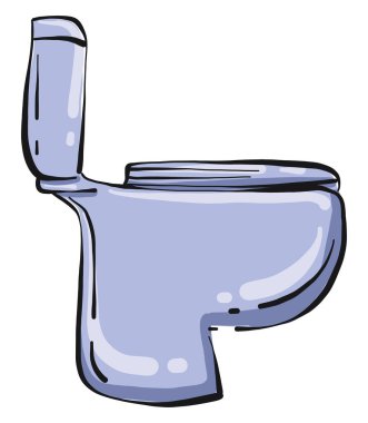 Çocuk tuvaleti, illüstrasyon, beyaz arkaplan vektörü.