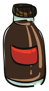 Soğuk kahve, illüstrasyon, beyaz arka plan vektörü..