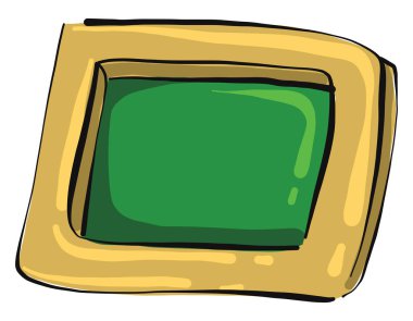 Resim çerçevesi, illüstrasyon, beyaz arkaplan üzerindeki vektör.