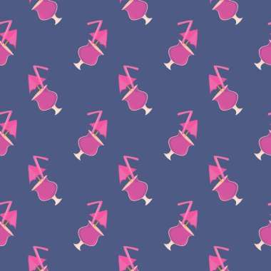 Mor kuyruk, mor arka planda pürüzsüz desen.