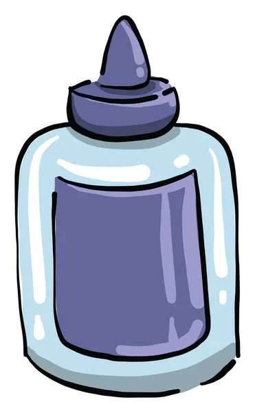 Бутылка Клея Иллюстрация Вектор Белом Фоне — стоковый вектор