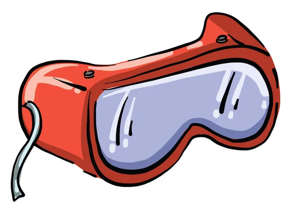 Potápěčské Brýle Ilustrace Vektor Bílém Pozadí — Stockový vektor