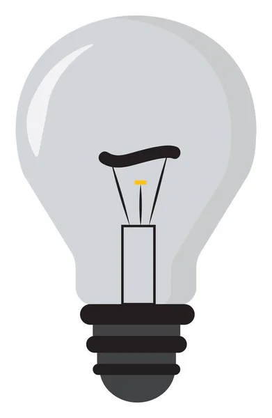 Light Bulb Illustration Vector White Background — Stock Vector