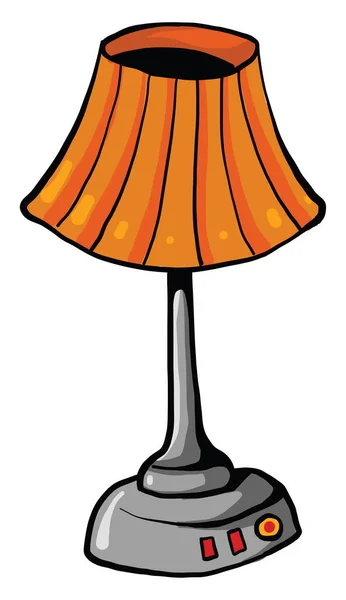 Lámpara Naranja Ilustración Vector Sobre Fondo Blanco — Vector de stock