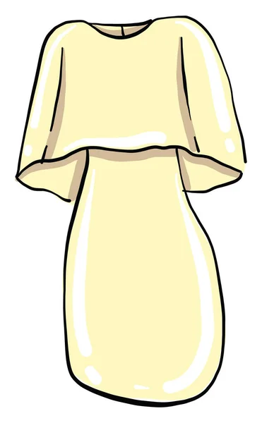 シンプルな夏のドレス イラスト 白い背景のベクトル — ストックベクタ
