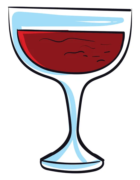 Interesting Wine Glass Illustration Vector White Background — Stock Vector