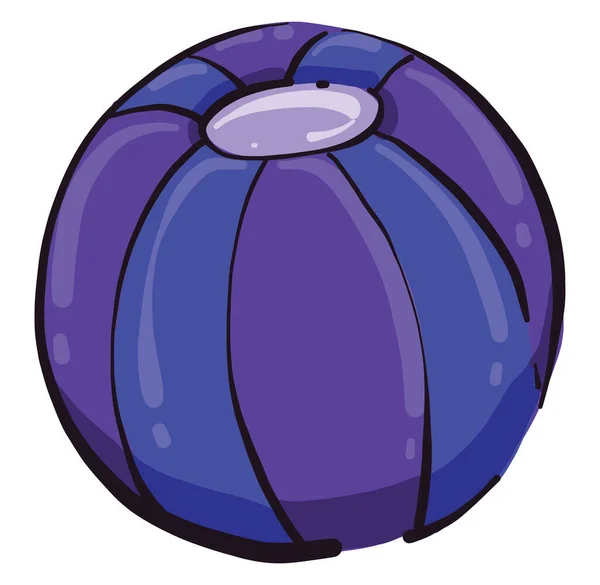 Boule Violette Illustration Vecteur Sur Fond Blanc — Image vectorielle