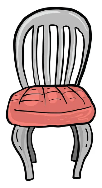 Süslü Sandalye Illüstrasyon Beyaz Arkaplanda Vektör — Stok Vektör