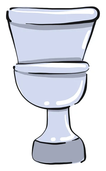 Toiletpot Illustratie Vector Witte Achtergrond — Stockvector