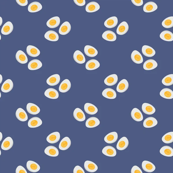 Pequeños Huevos Lindos Patrón Sin Costuras Sobre Fondo Púrpura — Vector de stock