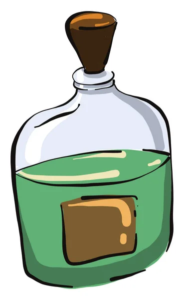 Magiskt Elixir Illustration Vektor Vit Bakgrund — Stock vektor