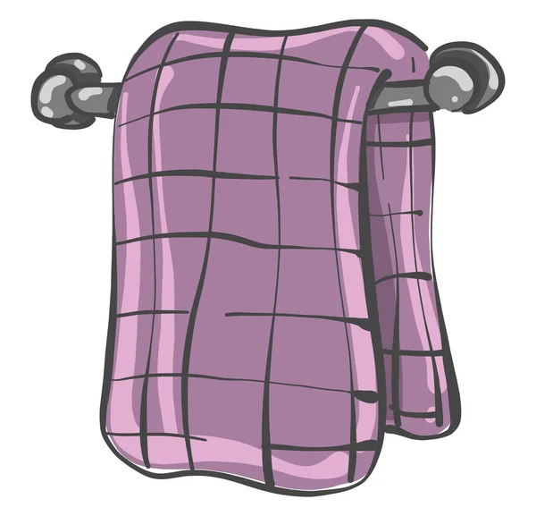 紫色毛巾 白色背景上的矢量 — 图库矢量图片