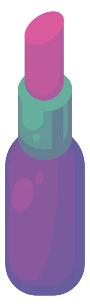 Фиолетовая Помада Иллюстрация Вектор Белом Фоне — стоковый вектор