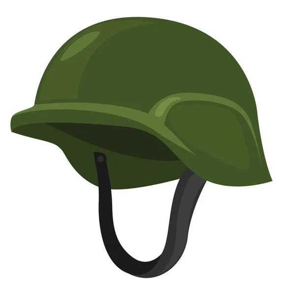 Militaire Helm Illustratie Vector Witte Achtergrond — Stockvector