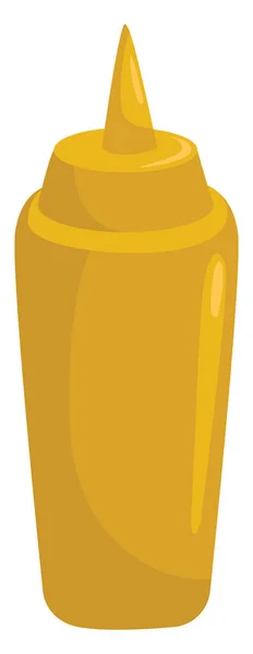 Жовта Гірчиця Ілюстрація Вектор Білому Тлі — стоковий вектор