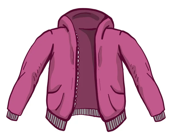 Kleine Rosa Jacke Illustration Vektor Auf Weißem Hintergrund — Stockvektor