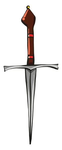 Princes Knife Illustration Vector White Background — Stock Vector