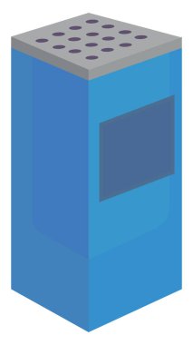 Çöp kutusu, illüstrasyon, beyaz arkaplan üzerindeki vektör.