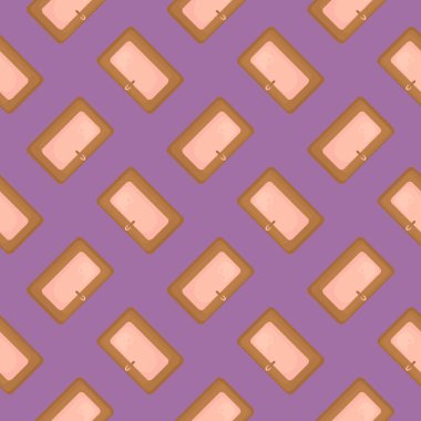 Ahşap kapılar, mor arka planda pürüzsüz desenler..